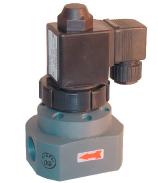 Plastic Solenoid Valves Series 160 2/2 N/Closed PVC, PP or PTFE 0.3 - 6 Bar 