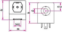 Nass Magnet System 13/36 dimensions in stock at Connexion Developments Ltd UK