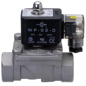 Latching stainless steel solenoid valves