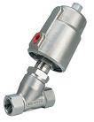 316 Stainless Steel angle seat piston valves 0-20 bar PTFE seats suitable for steam up to 180C. Sizes from 3/8 to 2